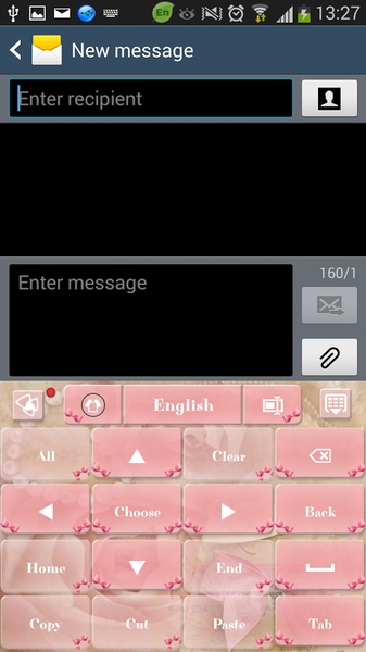 GO Keyboard Pretty Bow Theme - Preview 5