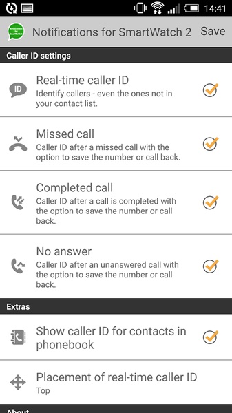 Notifications for SmartWatch 2 - Preview 3