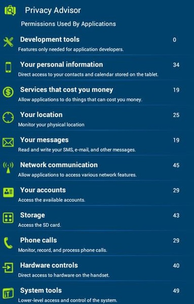 eScan Tablet Security - Preview 3