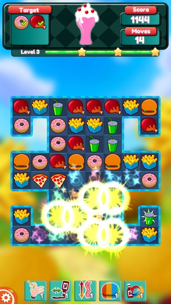 Burger & Soda Match 3 - Preview 4