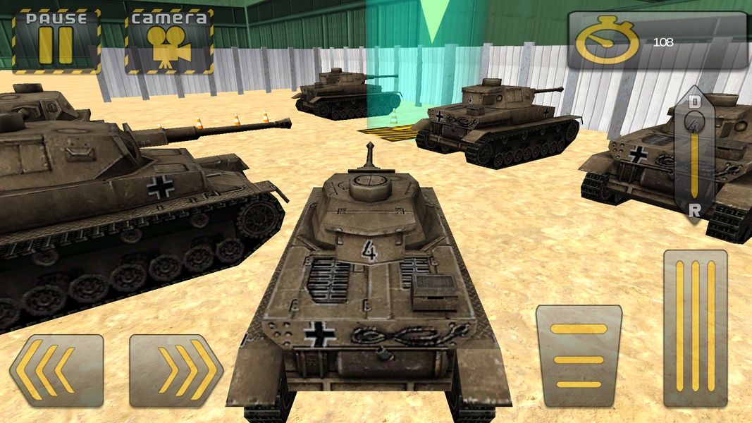 3D Army Tank Parking - Preview 3
