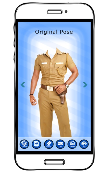 Men Police Dress Photo Suit - Preview 7
