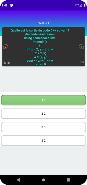 Quiz Programmation - Preview 4