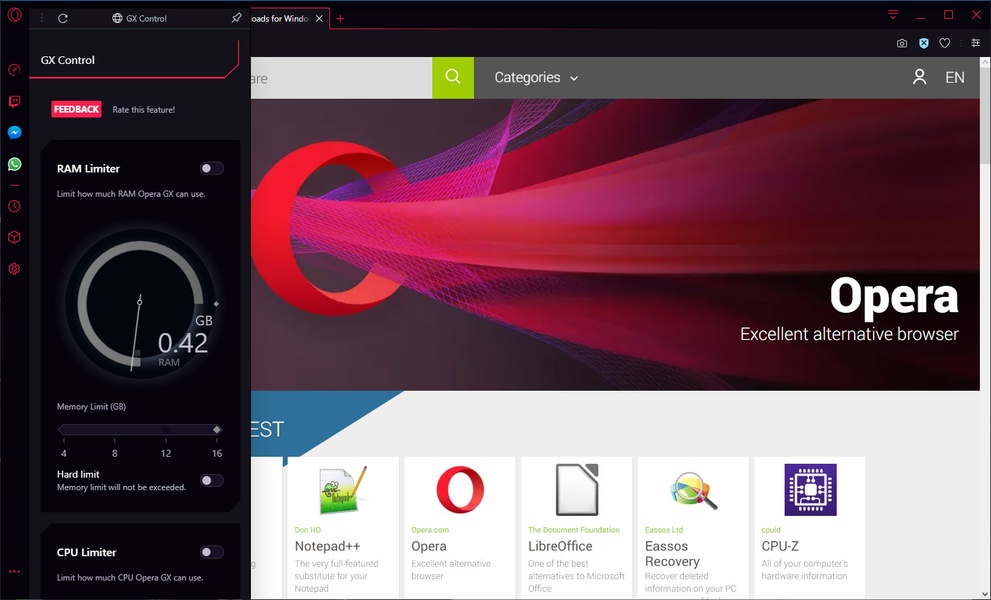 Download Opera GX (Gaming Edition) Offline Installer (64-bit, 32