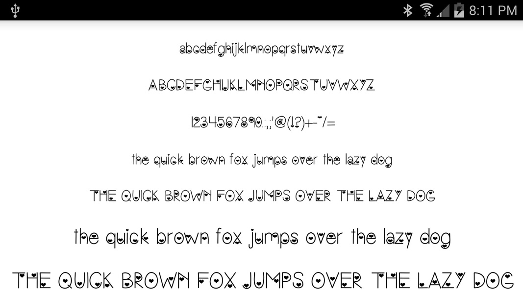 Hearts Fonts 50 - Preview 5