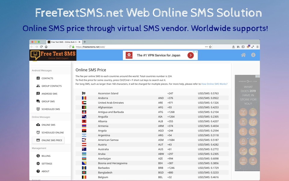 FreeTextSMS.net Web SMS Solution - Preview 6