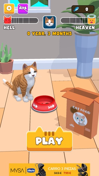 Jogo do gatinho 3d, simulador de gato e cachorro, Virtual Puppy