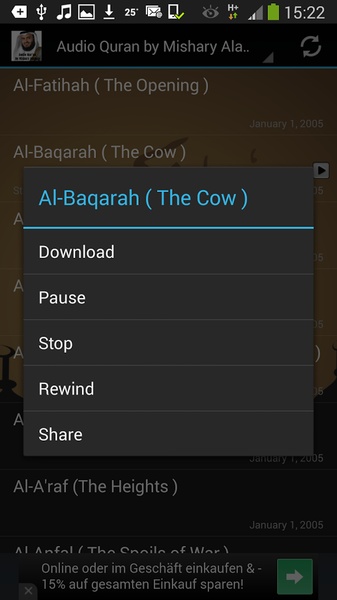 Audio Quran by Mishary Alafasy - Preview 2