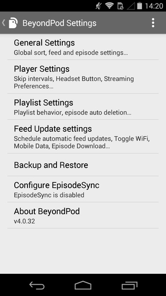 BeyondPod - Preview 1