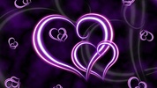 Purple Hearts Live Wallpaper screenshot 2