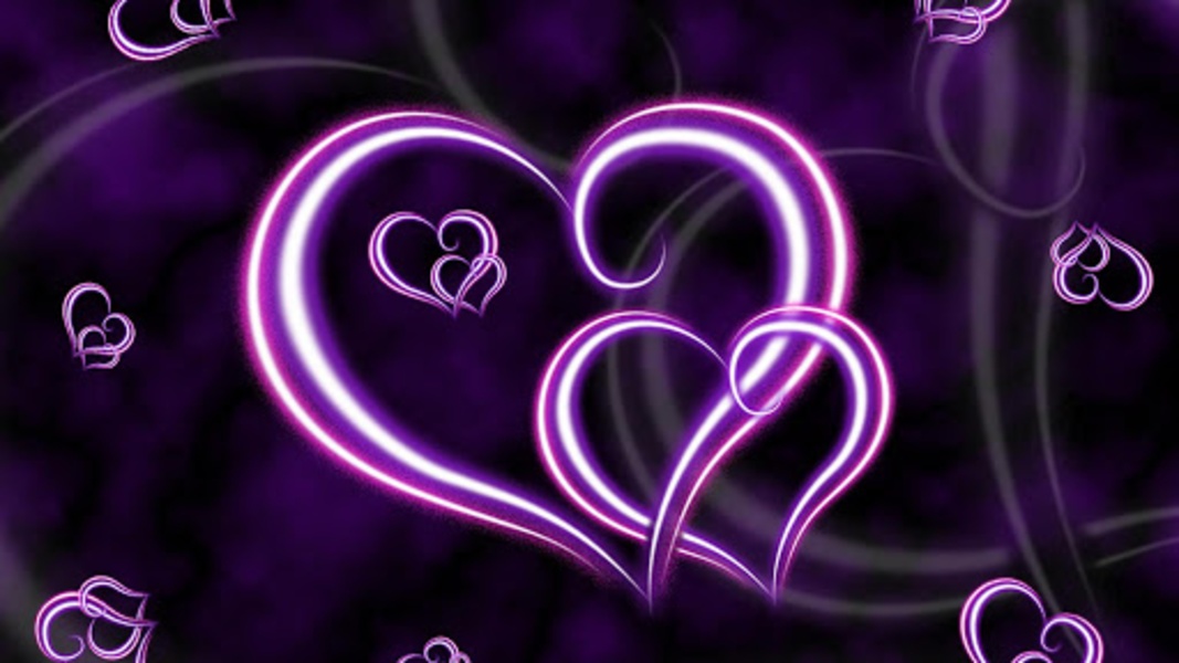Purple Hearts Live Wallpaper - Preview 2
