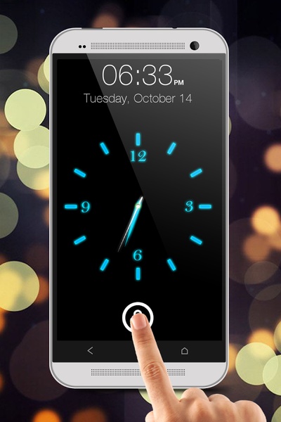 Glowing Clock Locker - Blue - Preview 1