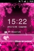 GO Locker Theme Pink Flowers screenshot 3