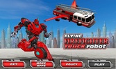 Firefighter Flying Robot Transform Fire Truck Sim screenshot 13