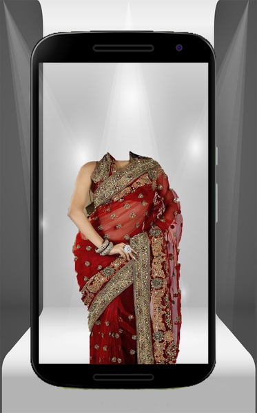 women saree suit photo montage - Preview 5