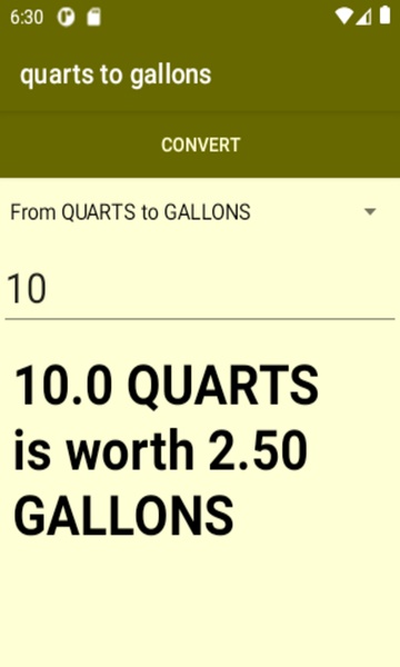 quarts to gallons converter - Preview 4