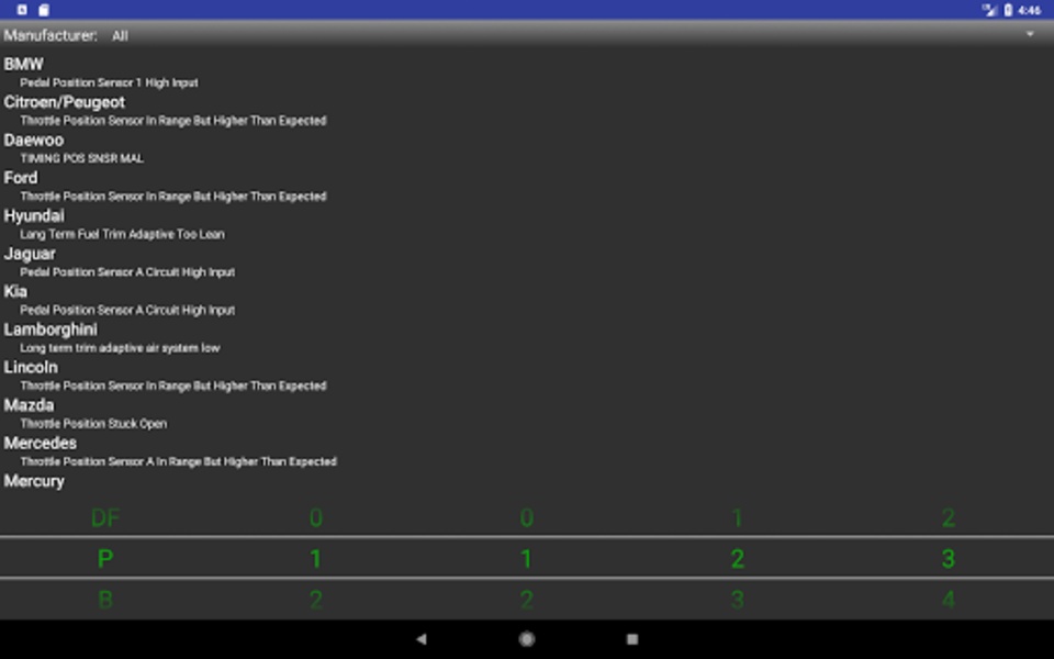 OBDII Codes Lite - Preview 1