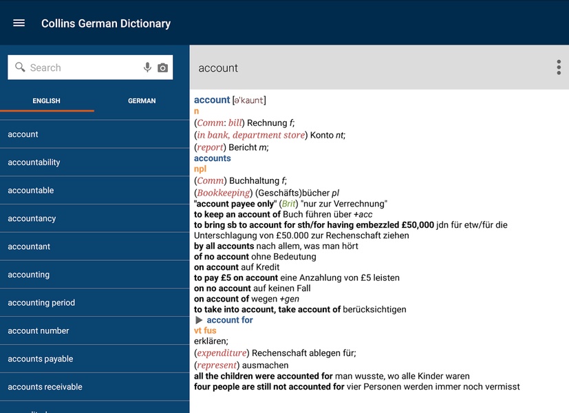 Collins German Dictionary - Preview 7