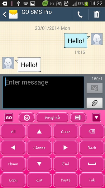 GO Keyboard Pink - Preview 8