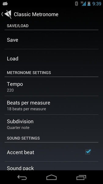 Classic Metronome Free - Preview 3