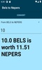 Bels to Nepers converter screenshot 4