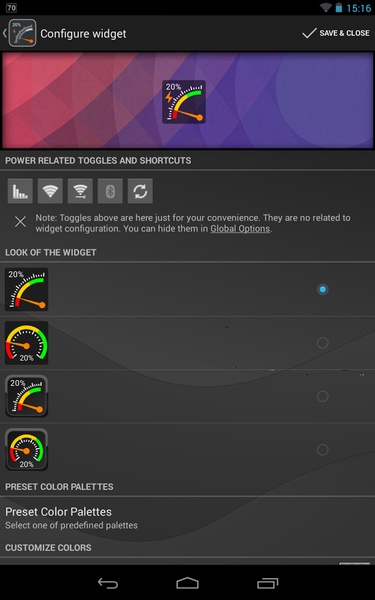 Gauge Battery Widget - Preview 11