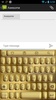 Emoji Keyboard SolidGold Theme screenshot 3