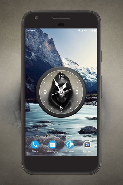 Skull Clock Live Wallpaper - Preview 2