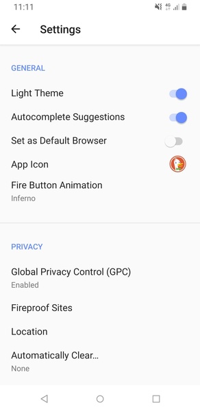 DuckDuckGo Privacy Browser - Preview 15