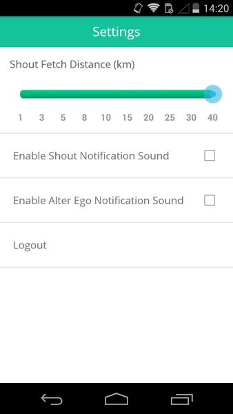 Shout App - Preview 1