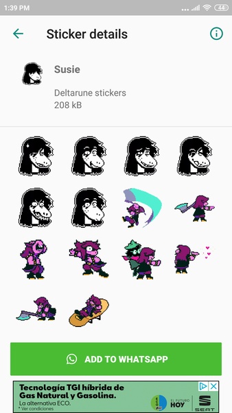 Undertale & Deltarune Stickers for WhatsApp - Preview 7