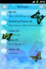 GO SMS Theme Blue Butterfly screenshot 4