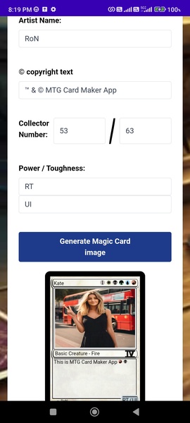 mtg card maker app MTG Card Maker