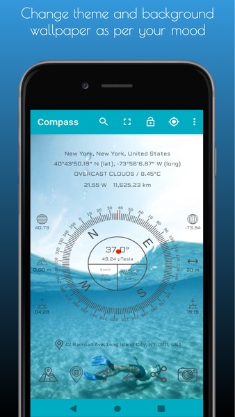 Compass: With Weather App, Clinometer, Speedometer - Preview 3