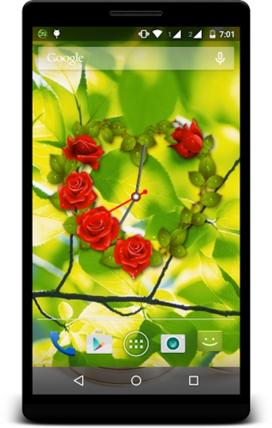 Rose Clock Live Wallpaper - Preview 6