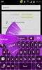 Purple Keyboard GO Theme screenshot 6