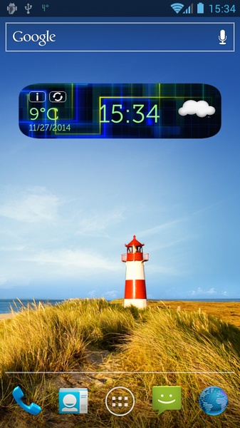 Digital Clock Weather Widget - Preview 2