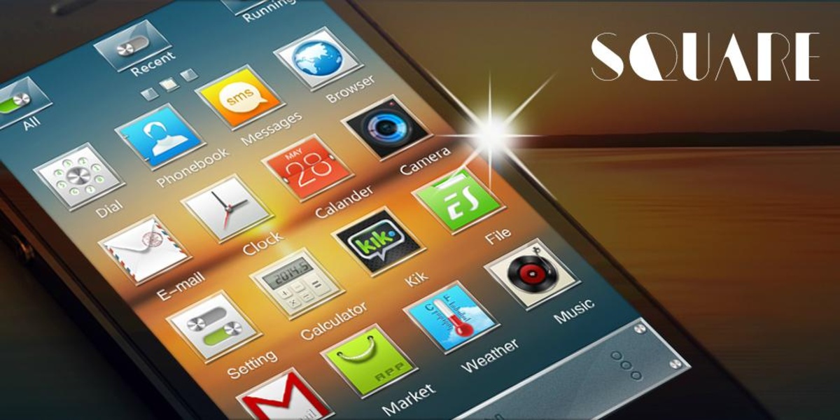 Square GOLauncher EX Theme - Preview 5