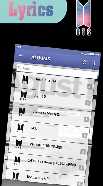 BTS Lyrics (Offline) - Preview 8