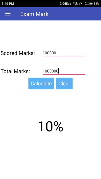 Students Marks 2 Percentage Calculator - Preview 2
