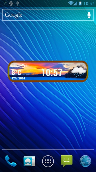Winter Weather Clock Widget - Preview 1