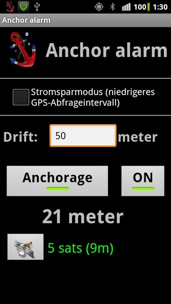 Anchor alarm - Preview 2