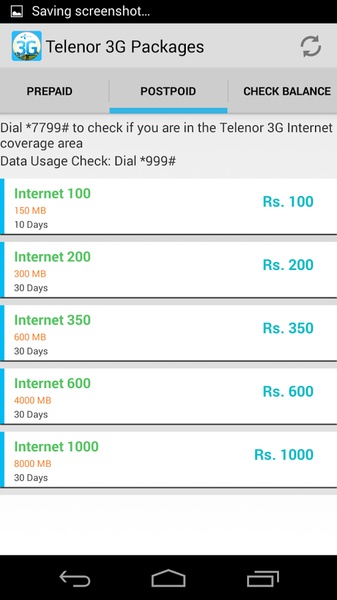 Telenor 3G Packages - Preview 2