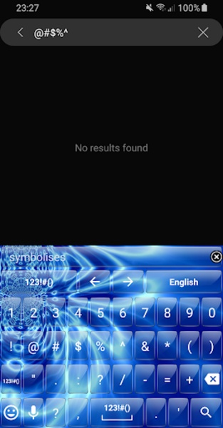 Theme x TouchPal Glass Blue Wave - Preview 6