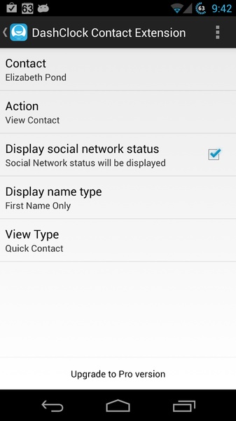 DashClock Contact Extension - Preview 2