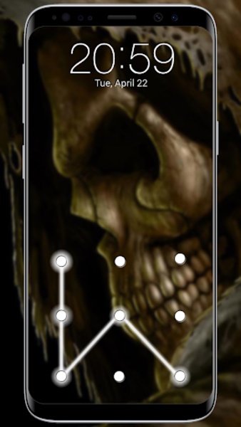 Skull Pattern Screen Lock - Preview 6