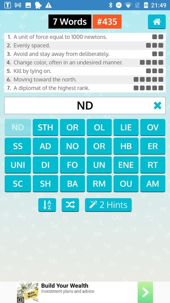 7 Words - online Quiz - Preview 7