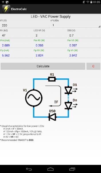 ElectroCalc FREE - Preview 2