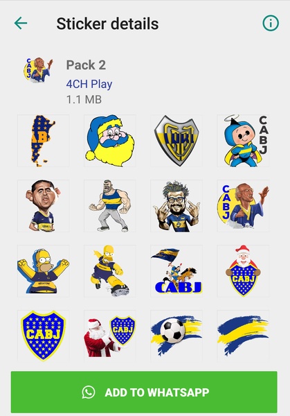 Boca Juniors Stickers - WAStickerApps - Preview 1