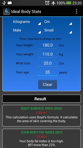 Ideal Body Stats - Preview 4